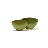 20CM Pebbel Green Shell Vase