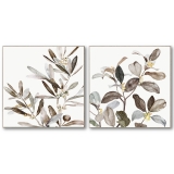 S/2 84CM OliveLeaves Canvas