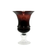 36Hx26W GLASS URN - MAUVE