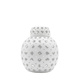 36CM White Hampton Lace Jar