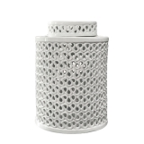 28CM Noosa White Cylinder Jar