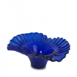 GLASS DISH-BLUE