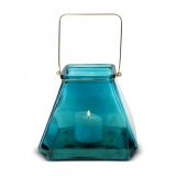 Padditon Glass Candle/H - Blue