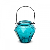 Padditon Glass Candle/H - Blue