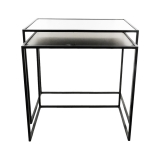 S/2BevelGlasRecNestSideTable-B