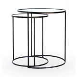 S/2GlassRoundNestTable-Black