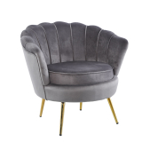 Grey Velvet Sofa Chair