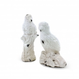 Vintage White 2/set parrot