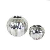 12CM Silver Shell Tealight/H