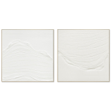 2/Set 80CM Canvas White River