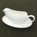 9in Gravy Boat and Saucer